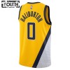NBA Børn Trøje Indiana Pacers Tyrese Haliburton 0 2022-23 Jordan Statement Edition Navy Swingman